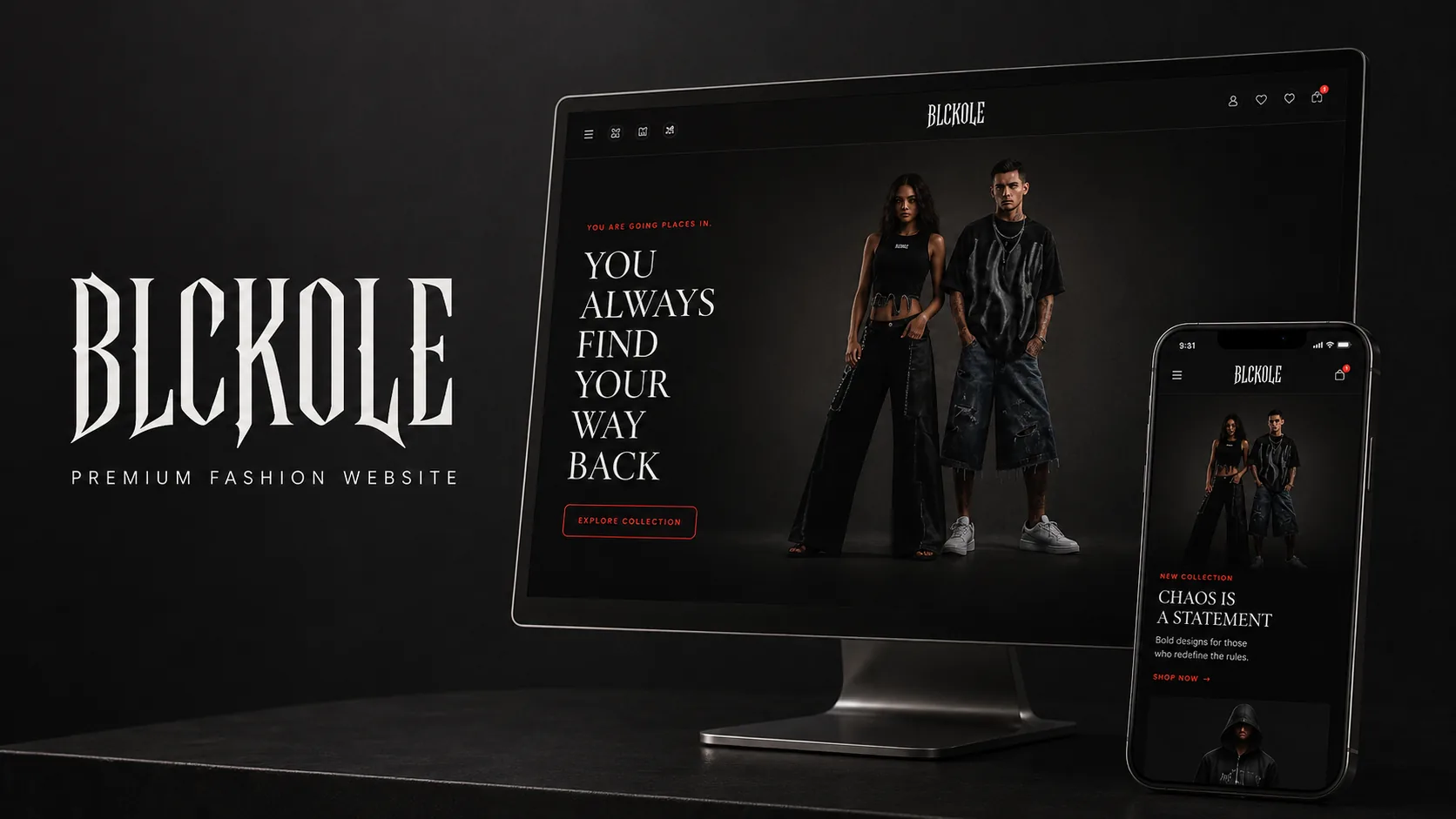 Blckole — site web conçu et développé par TE Labs
